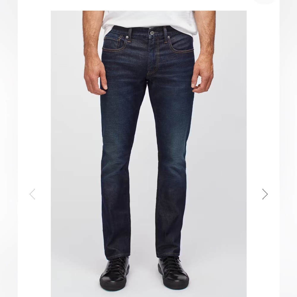 BONOBOS Stretch Eco Blue Jeans NWOT Size 31/32 Winger Dark Wash
